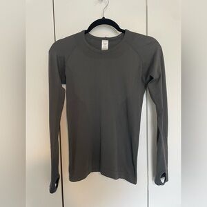 S/M Slate TKEQ Ladies’ Kennedy Seamless Long Sleeve Top 2.0